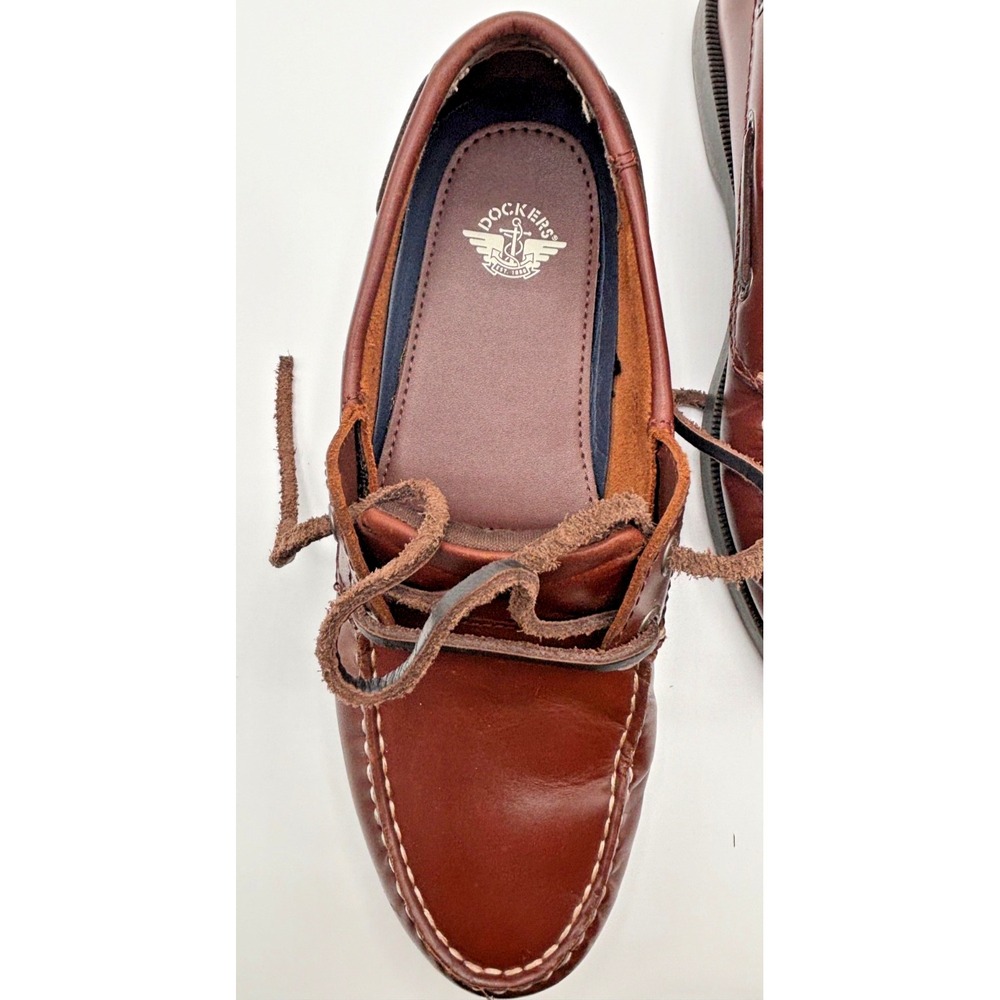 Dockers Men's Brown Leather Boat Shoes 7.5 - Picture 13 of 14